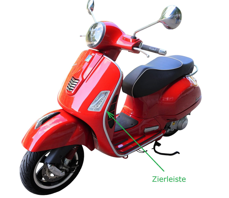 OEM Chromleiste Zierleiste links Vespa GTS GTV 125 250 300 2005-2018