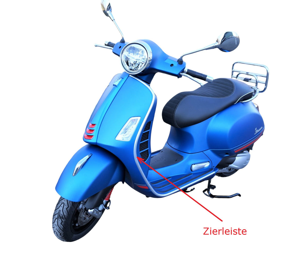 OEM Chromleiste Zierleiste links Piaggio Vespa GTS 125 300 HPE 2019-2023