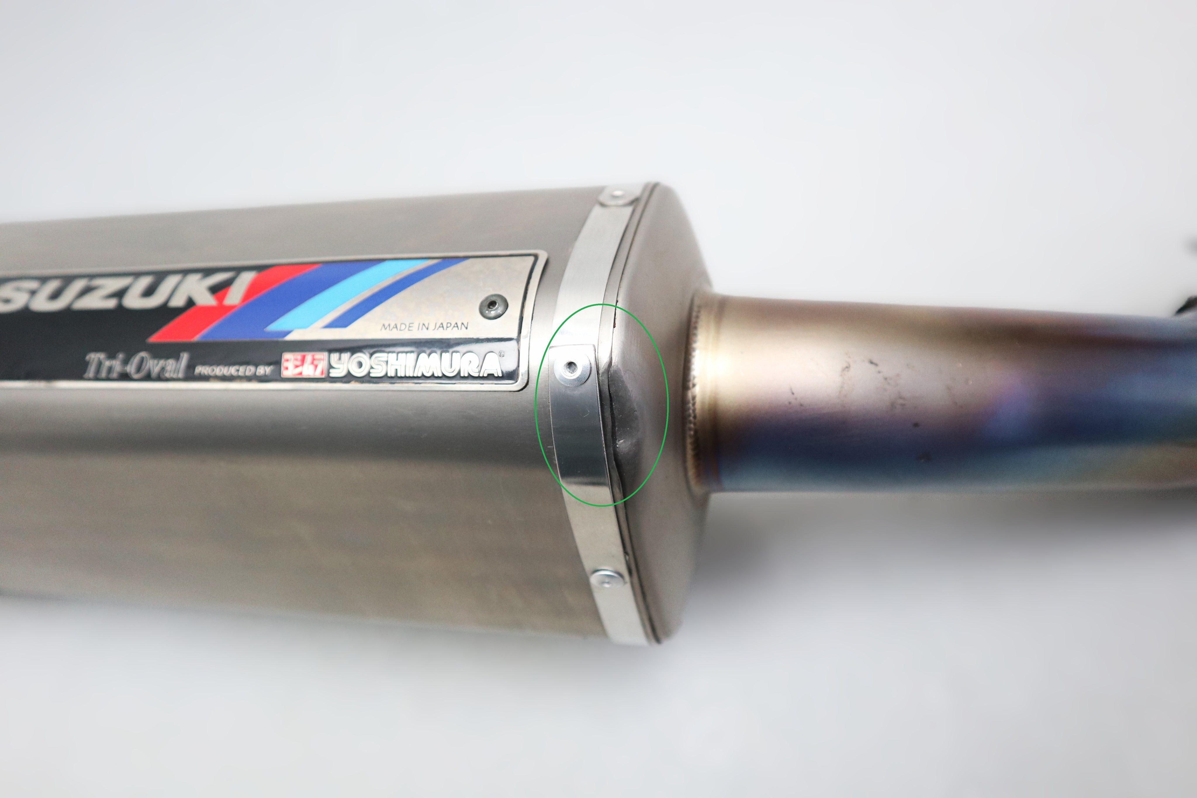 Yoshimura Tri Oval Auspuff Endschalldämpfer Exhaust Suzuki GSX-R 1000 K3 K4