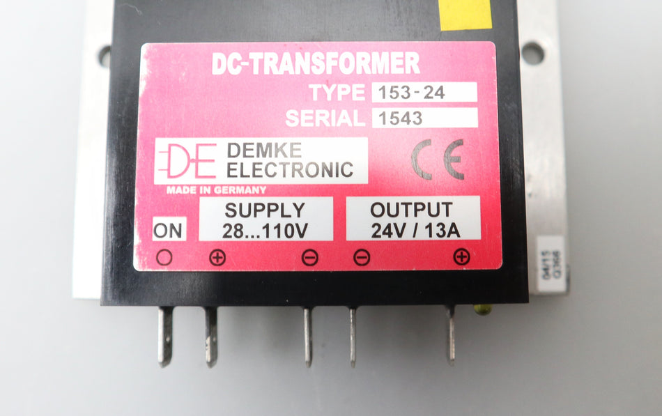 Demke Electronic DC Transformer 153-24 Supply 28 - 110V, Output 24V / 13A