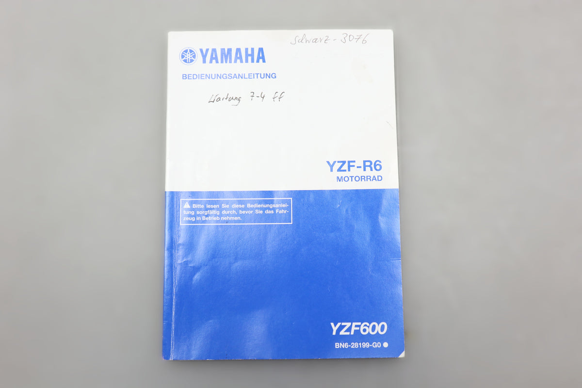 Bedienungsanleitung Betriebsanleitung BN6-28199-G0 Handbuch deutsch Yamaha YZF-R6 RJ27