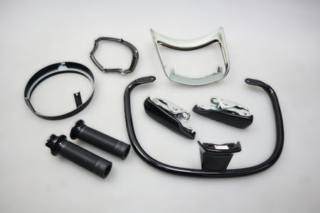 Styling Kit schwarz Bügel Griffe Fußraste Abdeckung Piaggio Vespa GTS 125 300 310