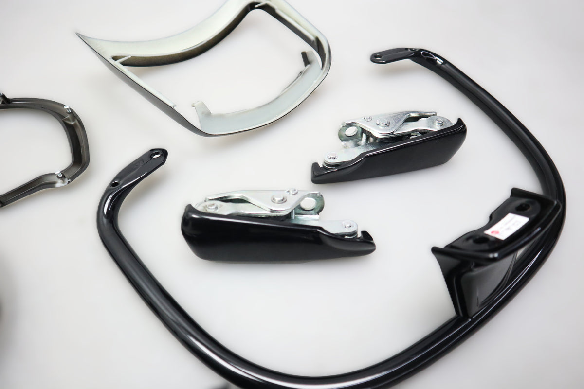 Styling Kit schwarz Bügel Griffe Fußraste Abdeckung Piaggio Vespa GTS 125 300 310
