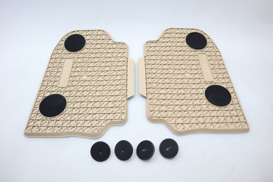 Auto Gummi Matten Fußmatten hinten beige Original BMW 5er F10 F10 M2445