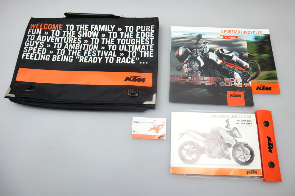 Bedienungsanleitung Fahrerhandbuch Owners Manual KTM 990 LC8 Super Duke 2008