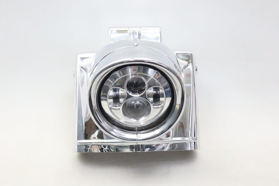 Scheinwerfer LED Headlight Nacelle Scheinwerfergehäuse cover panel Harley Road King 2014